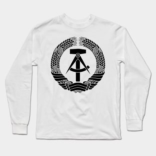 DDR coat of arms (black) Long Sleeve T-Shirt